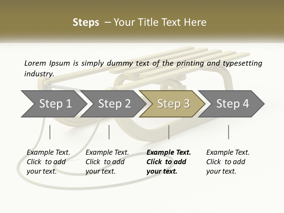 Plant Object Snowfall PowerPoint Template