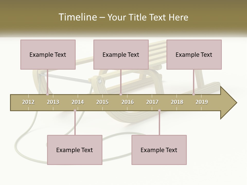 Plant Object Snowfall PowerPoint Template