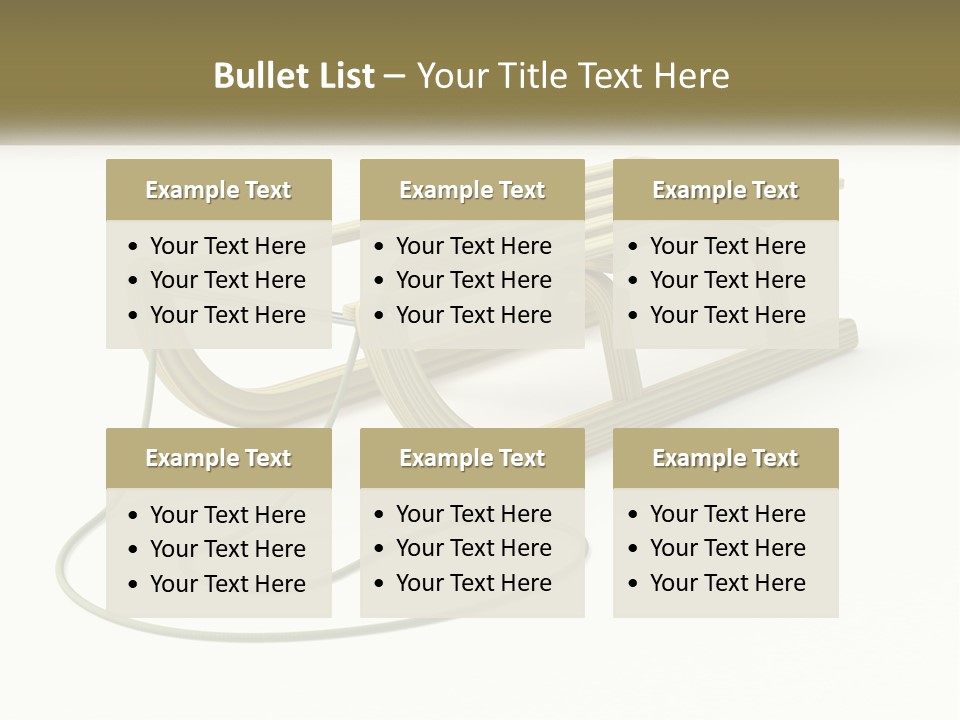 Plant Object Snowfall PowerPoint Template