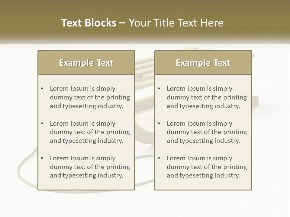 Plant Object Snowfall PowerPoint Template