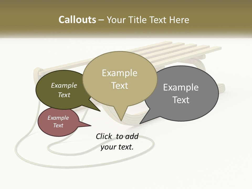 Plant Object Snowfall PowerPoint Template