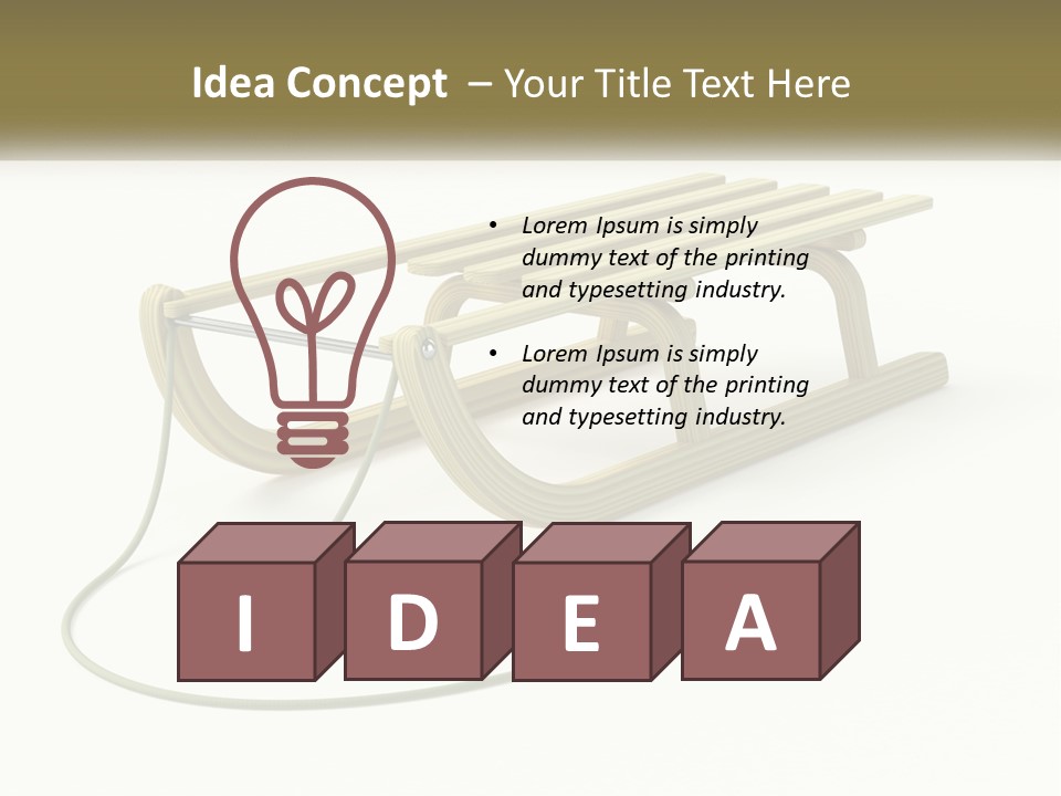 Plant Object Snowfall PowerPoint Template