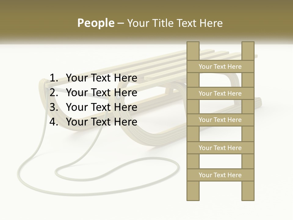 Plant Object Snowfall PowerPoint Template