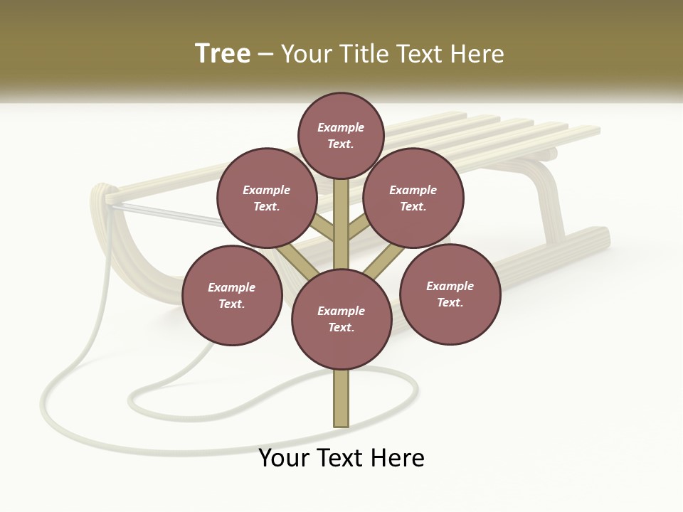 Plant Object Snowfall PowerPoint Template