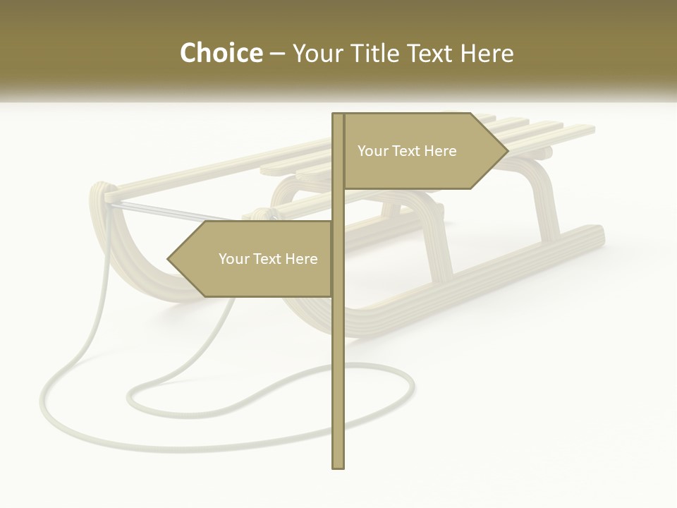 Plant Object Snowfall PowerPoint Template
