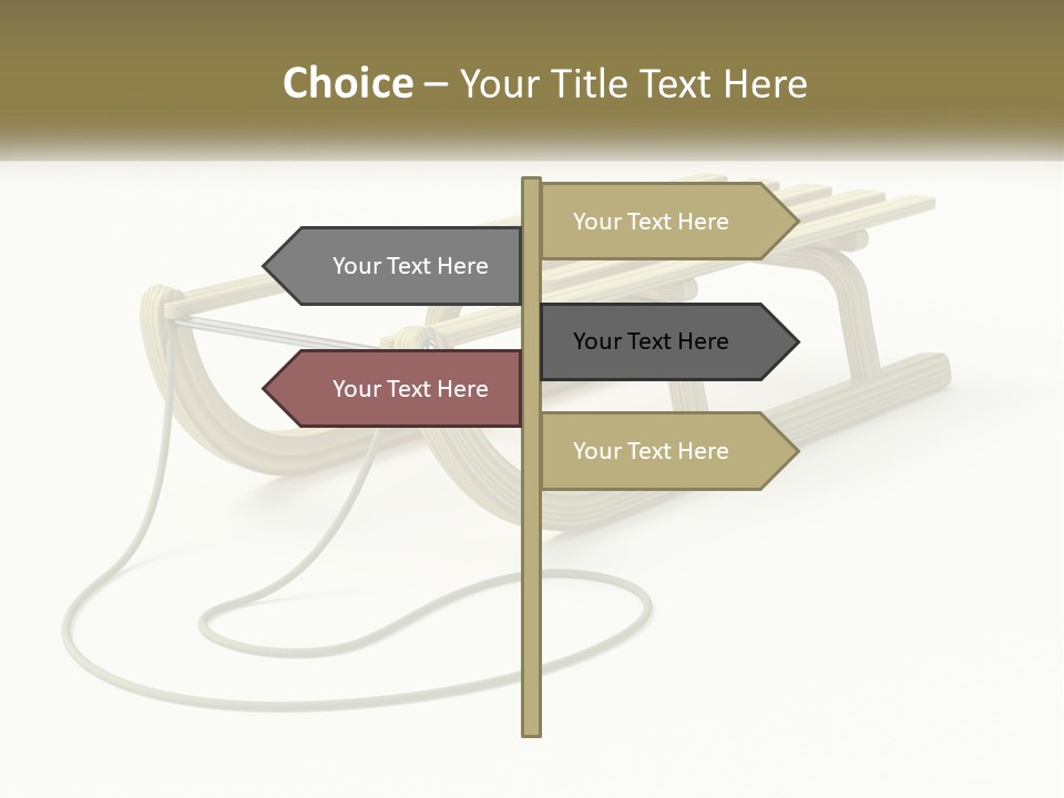 Plant Object Snowfall PowerPoint Template