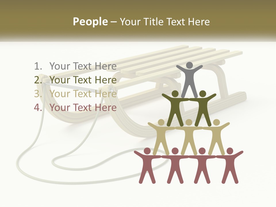 Plant Object Snowfall PowerPoint Template