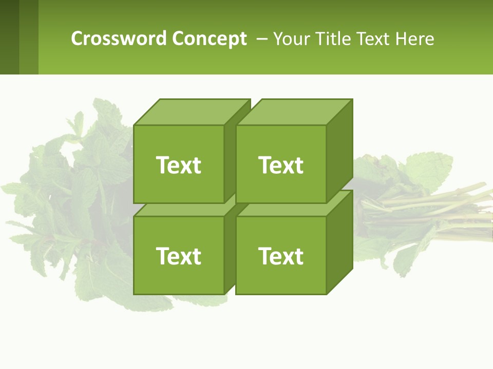 Aroma Recipe Mint PowerPoint Template