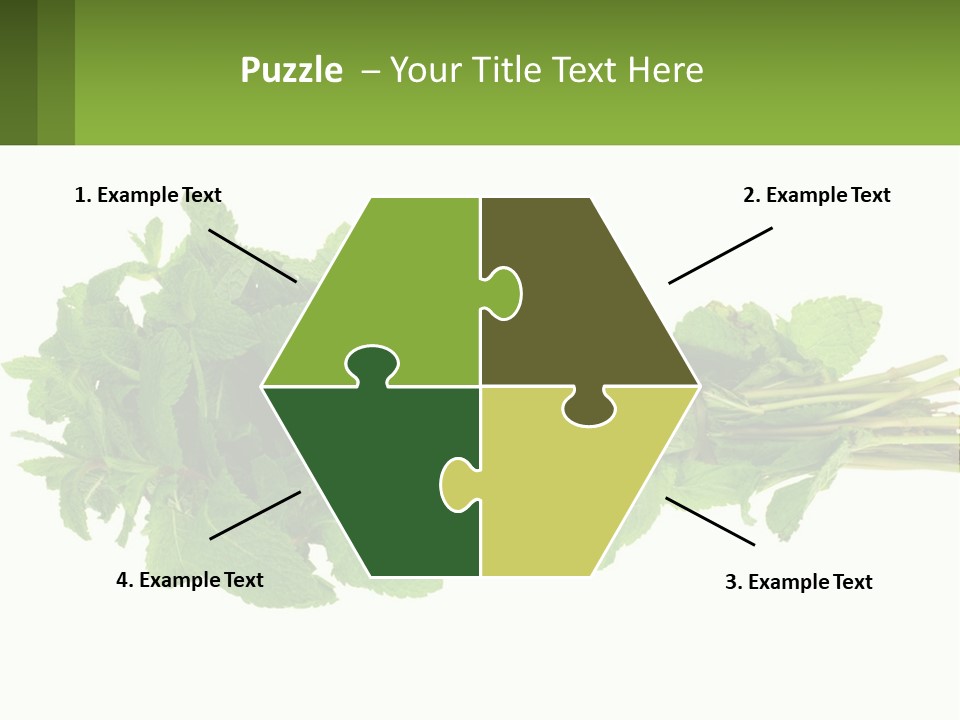 Aroma Recipe Mint PowerPoint Template