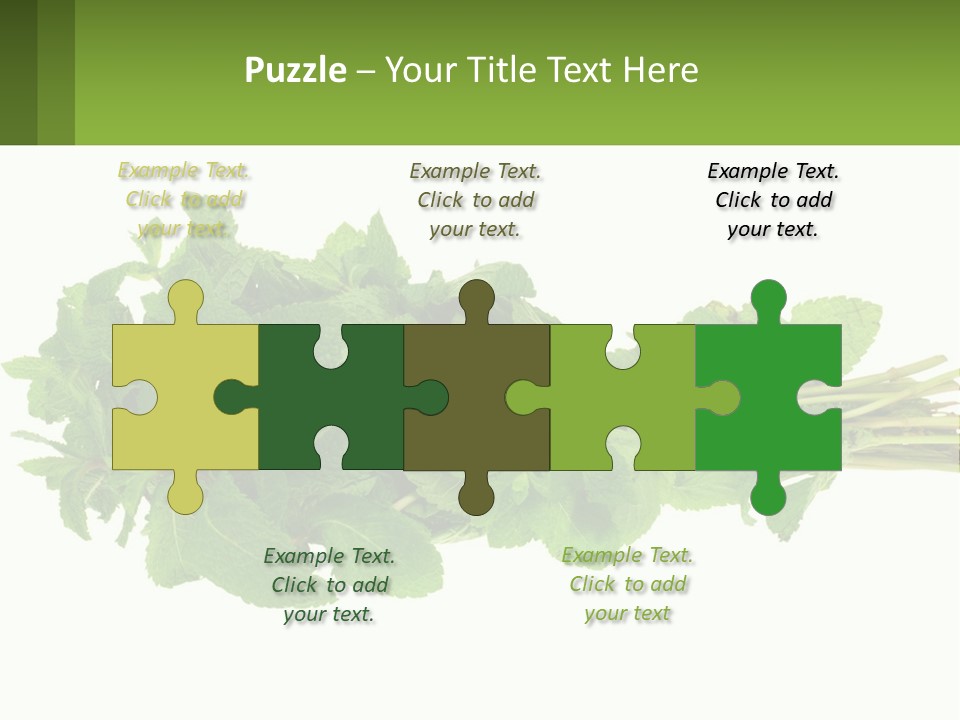 Aroma Recipe Mint PowerPoint Template