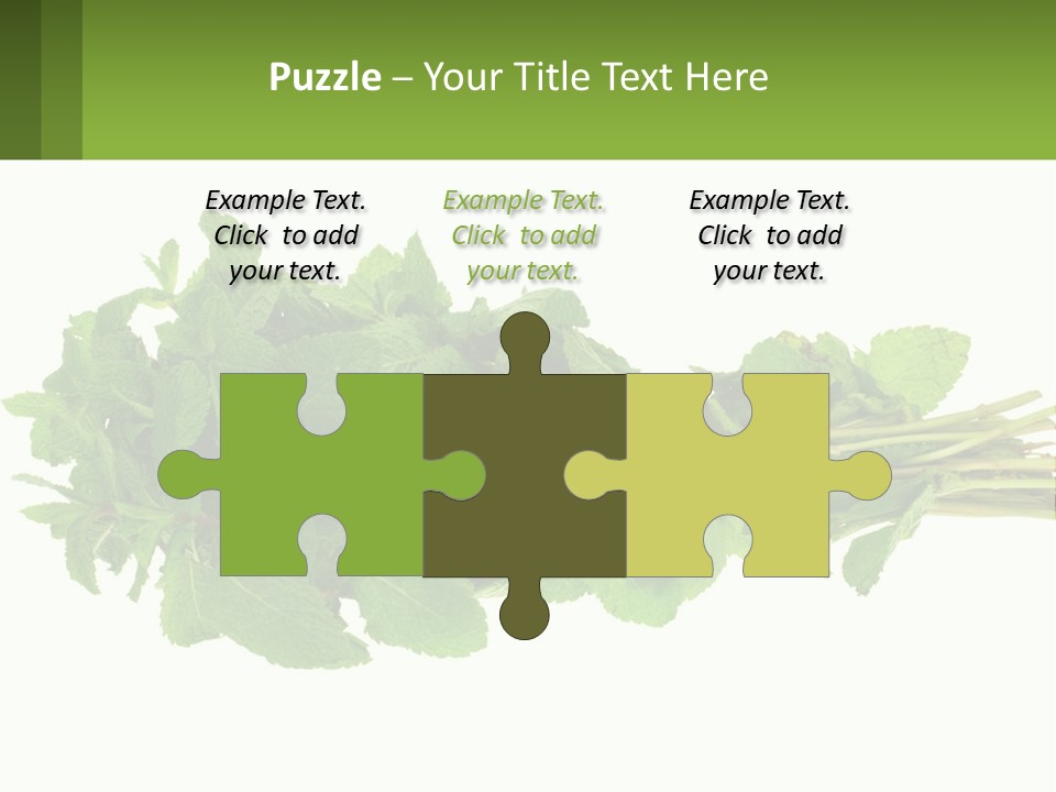 Aroma Recipe Mint PowerPoint Template