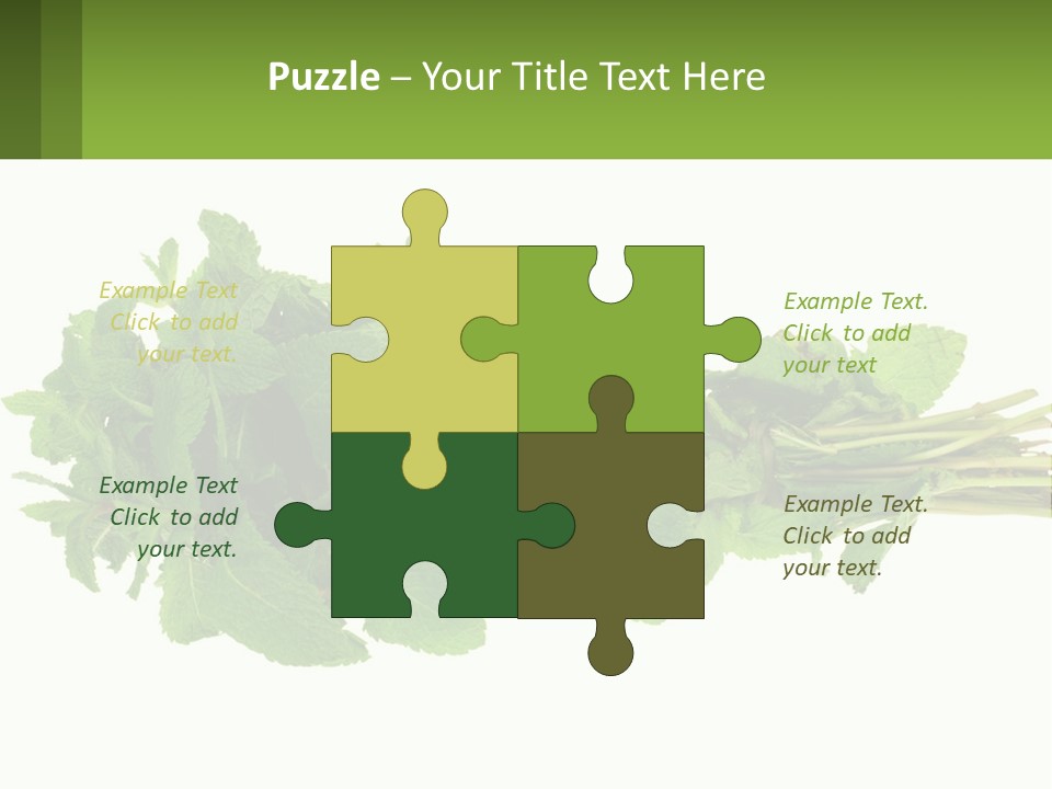 Aroma Recipe Mint PowerPoint Template