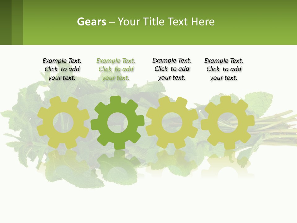 Aroma Recipe Mint PowerPoint Template