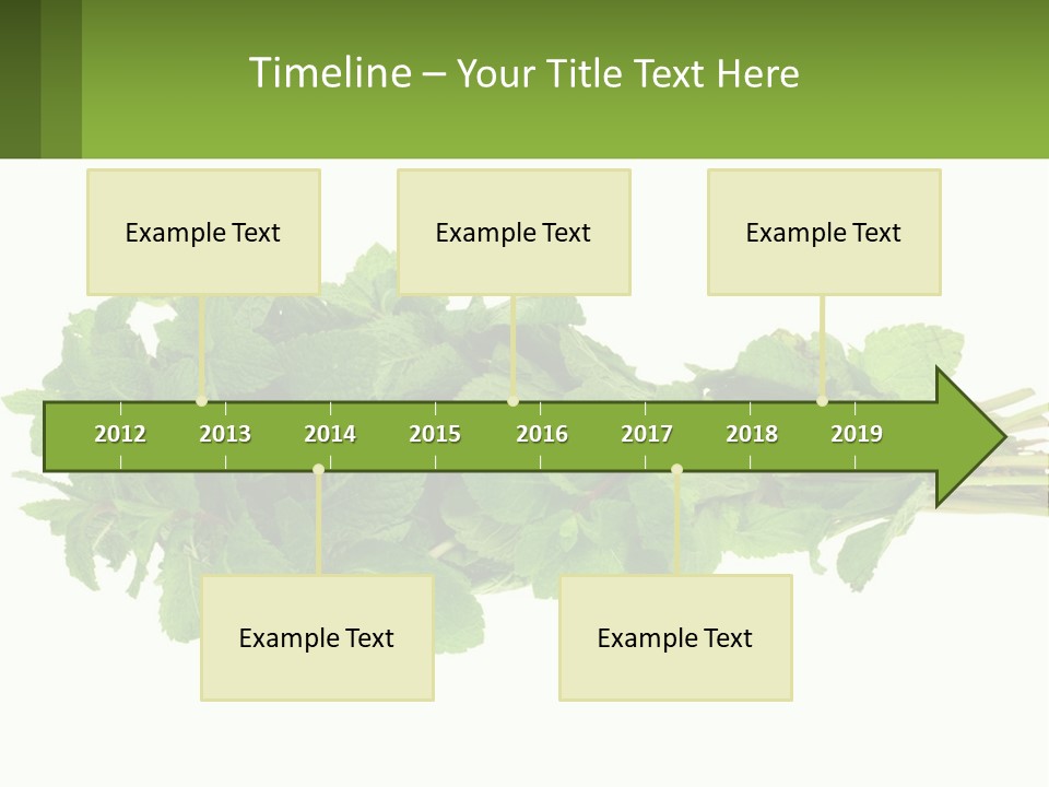 Aroma Recipe Mint PowerPoint Template