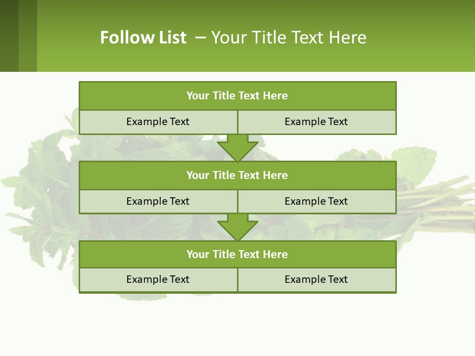 Aroma Recipe Mint PowerPoint Template