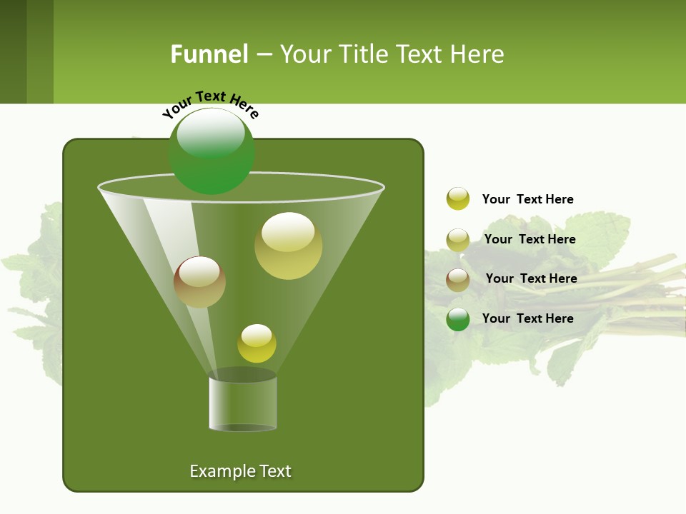Aroma Recipe Mint PowerPoint Template