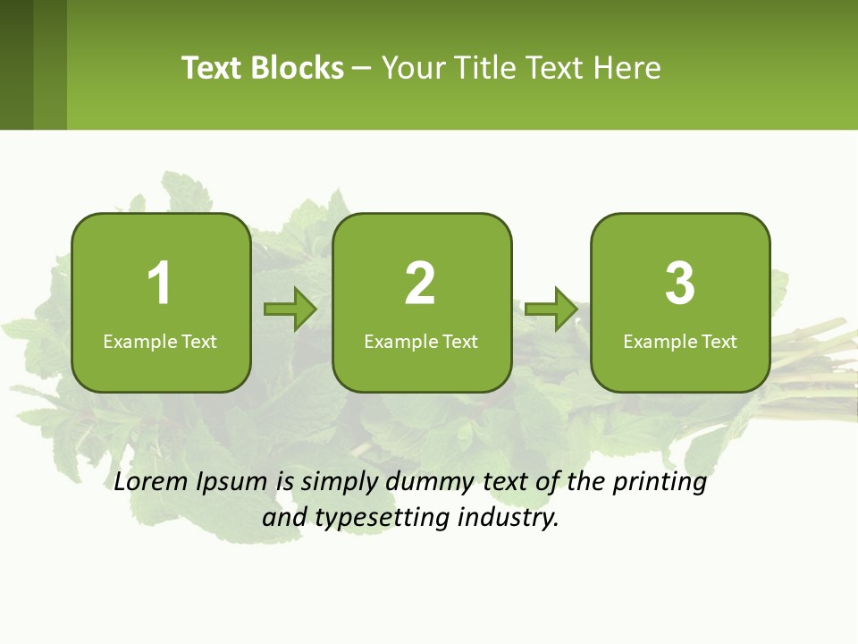 Aroma Recipe Mint PowerPoint Template