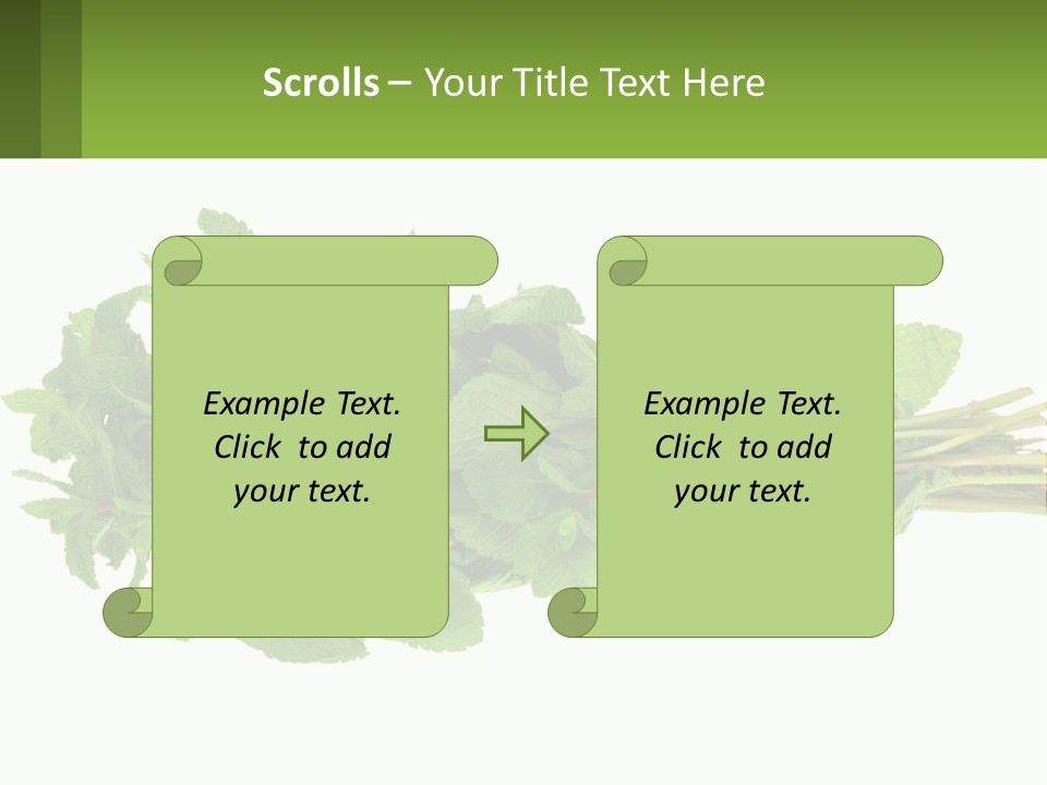 Aroma Recipe Mint PowerPoint Template