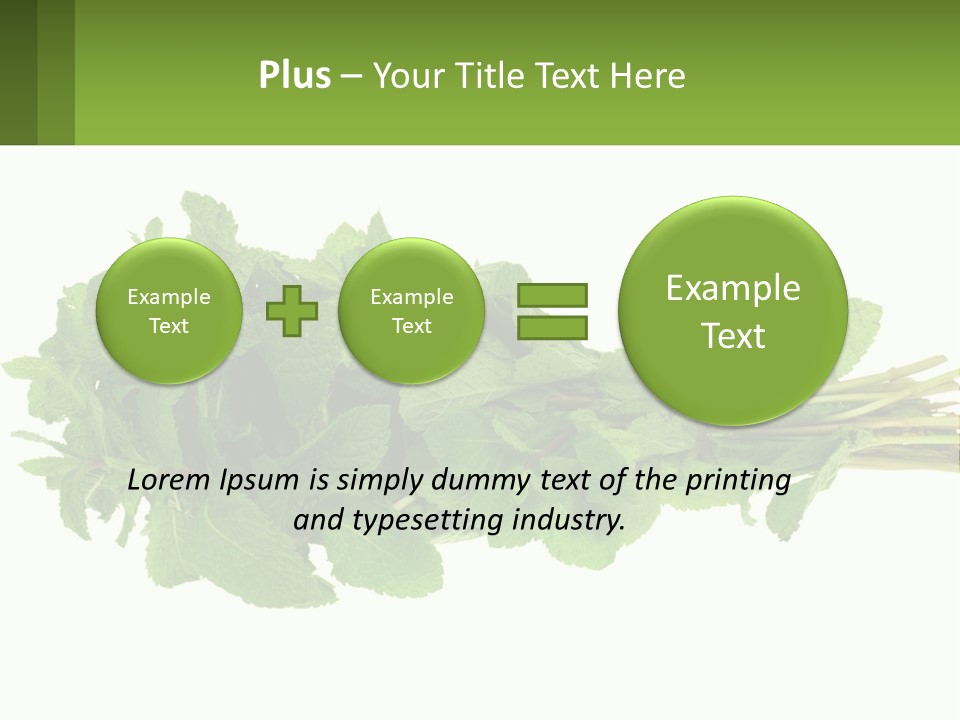 Aroma Recipe Mint PowerPoint Template