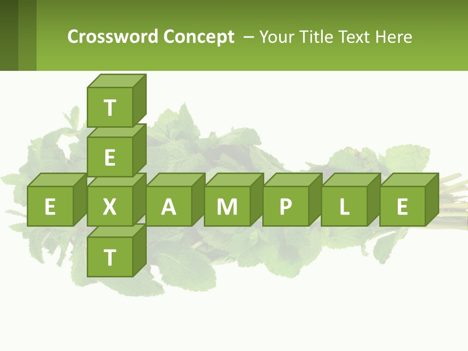 Aroma Recipe Mint PowerPoint Template