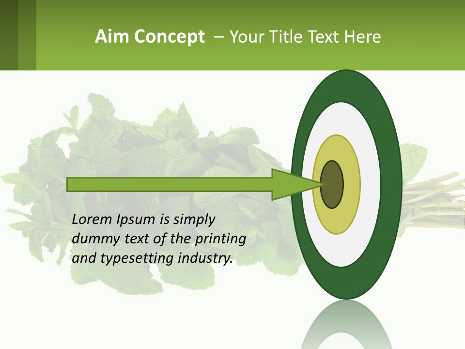 Aroma Recipe Mint PowerPoint Template