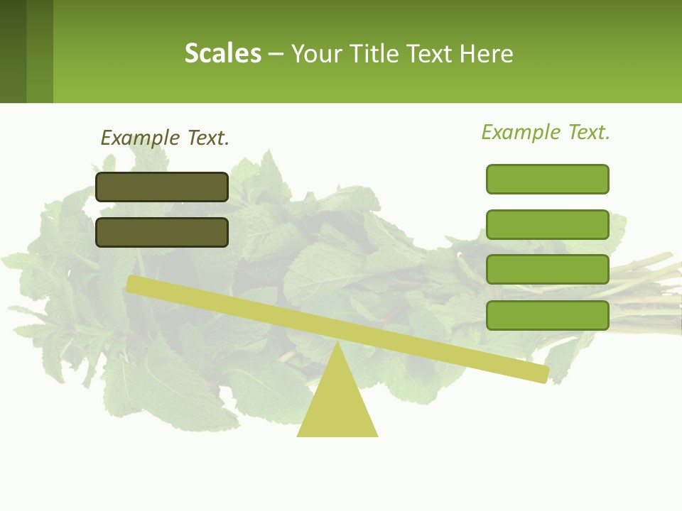 Aroma Recipe Mint PowerPoint Template