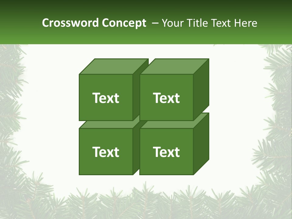 December Flora White PowerPoint Template