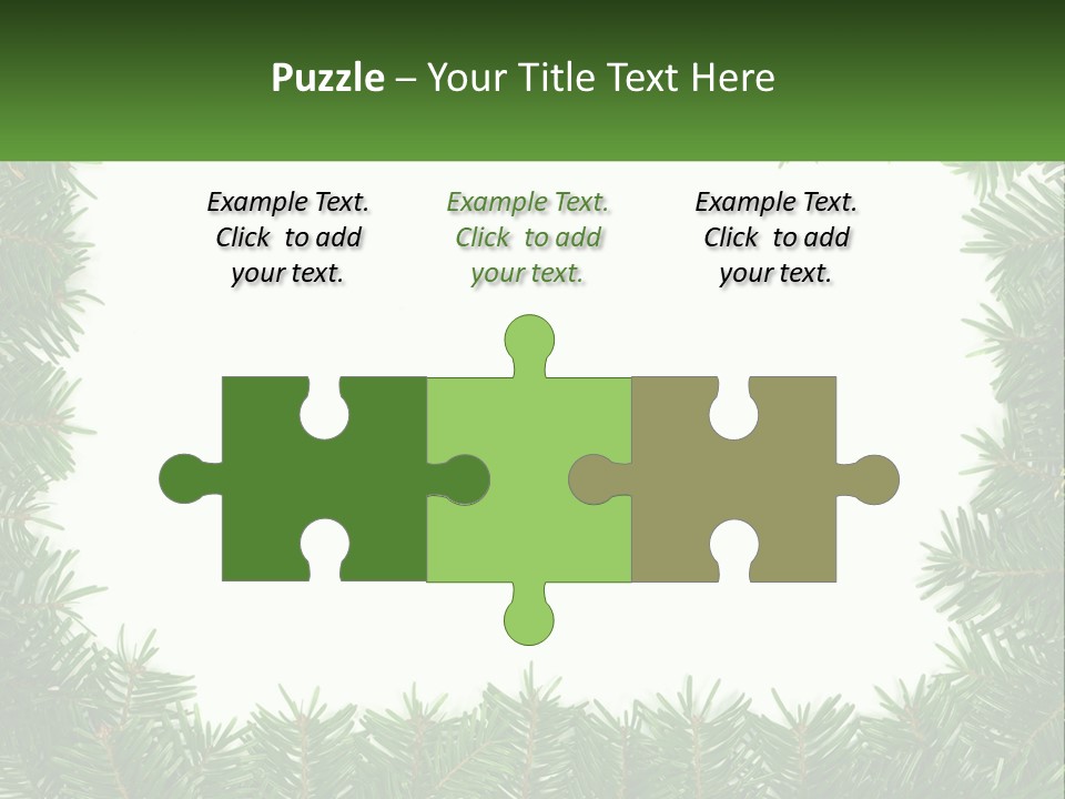 December Flora White PowerPoint Template