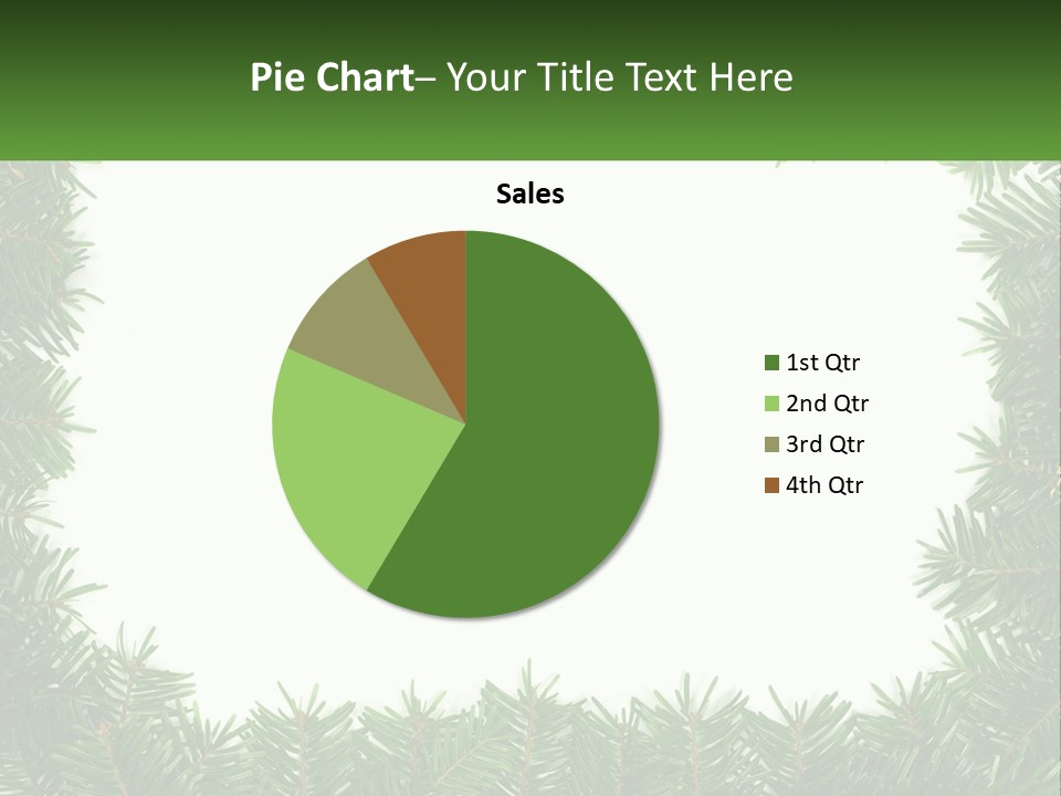 December Flora White PowerPoint Template