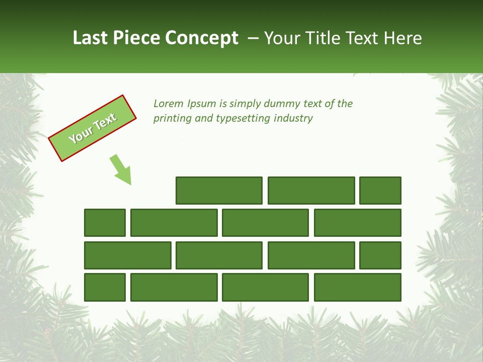 December Flora White PowerPoint Template