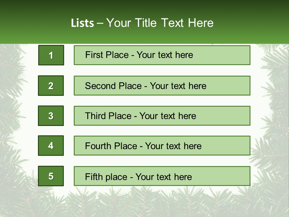December Flora White PowerPoint Template