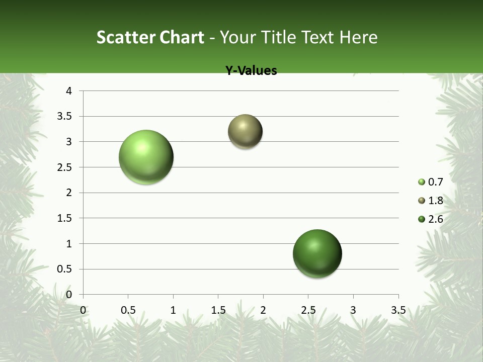 December Flora White PowerPoint Template