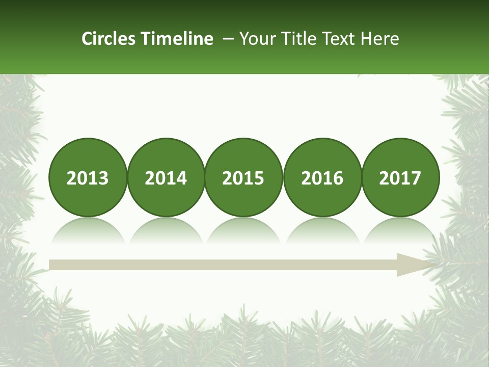 December Flora White PowerPoint Template