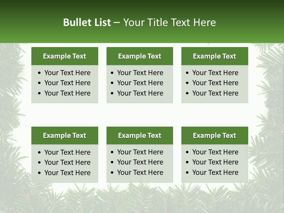 December Flora White PowerPoint Template