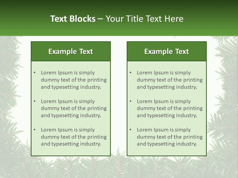 December Flora White PowerPoint Template