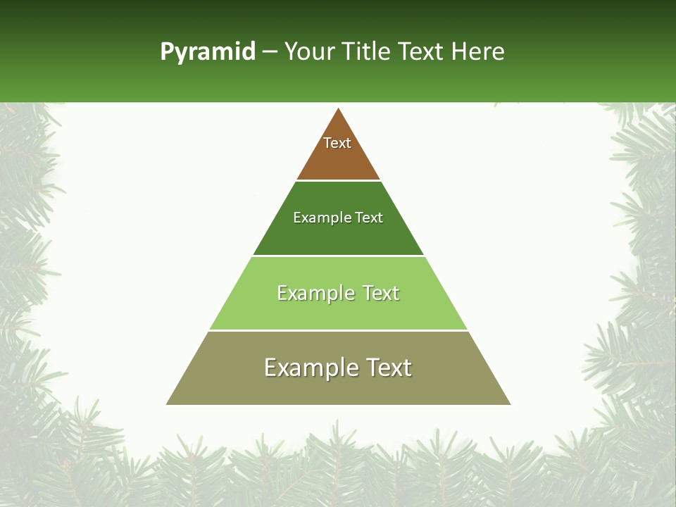 December Flora White PowerPoint Template