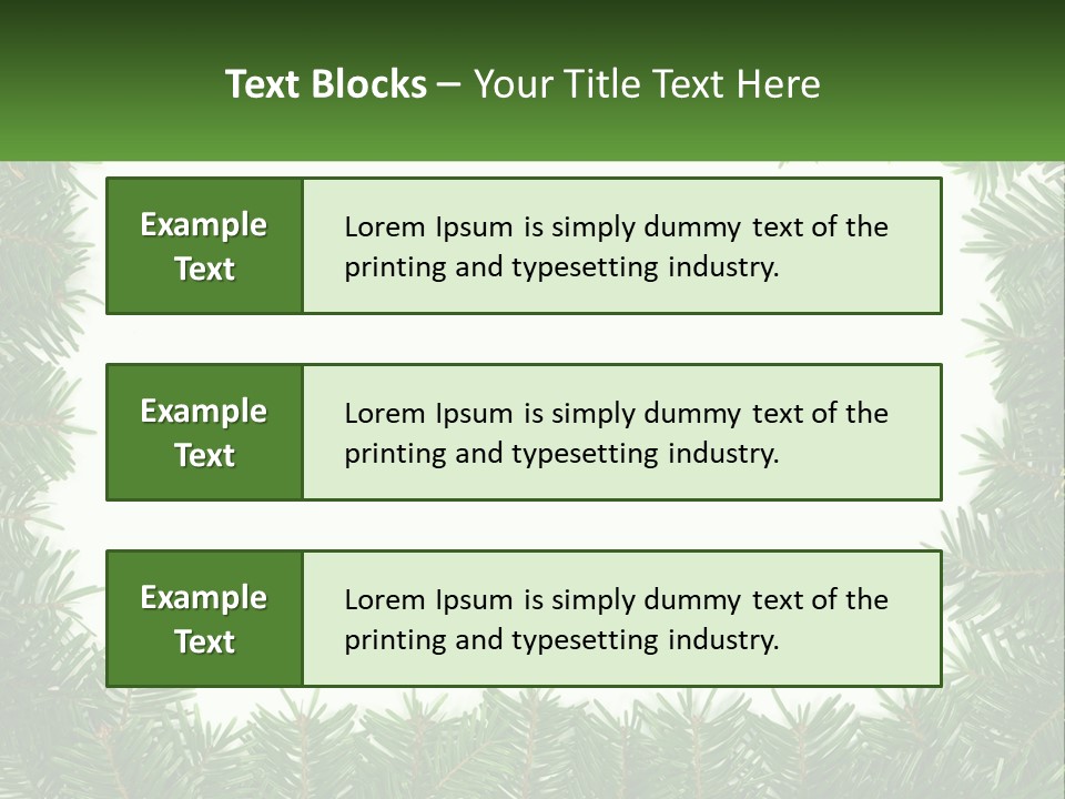 December Flora White PowerPoint Template