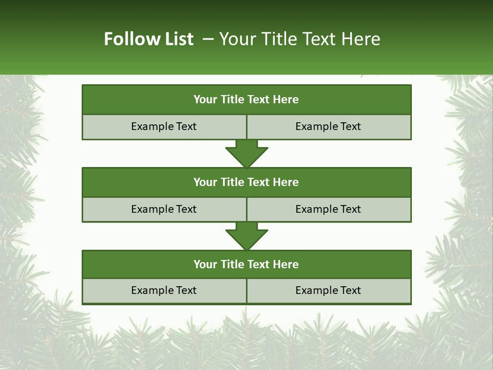 December Flora White PowerPoint Template