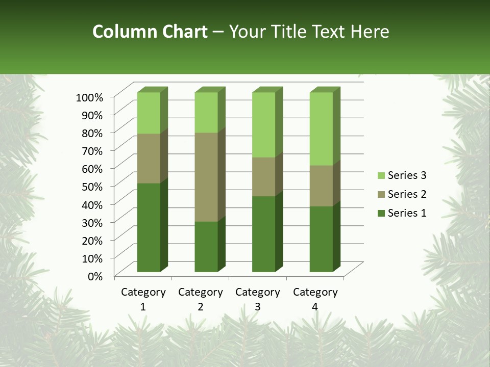 December Flora White PowerPoint Template