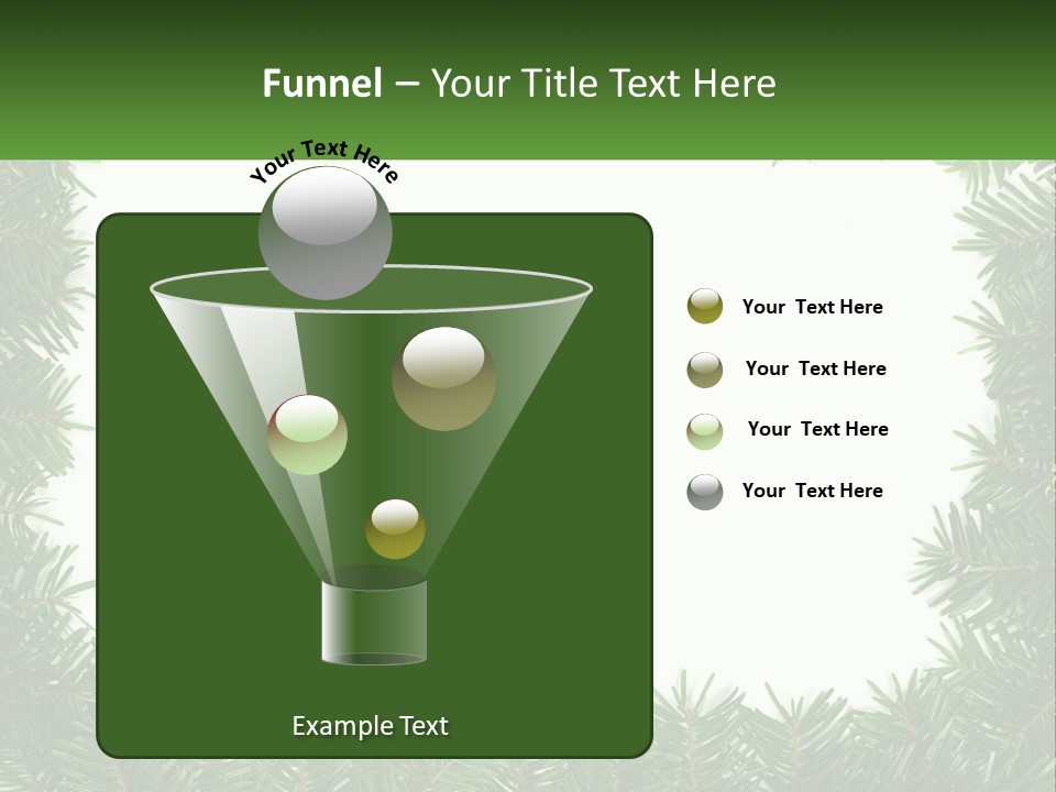 December Flora White PowerPoint Template