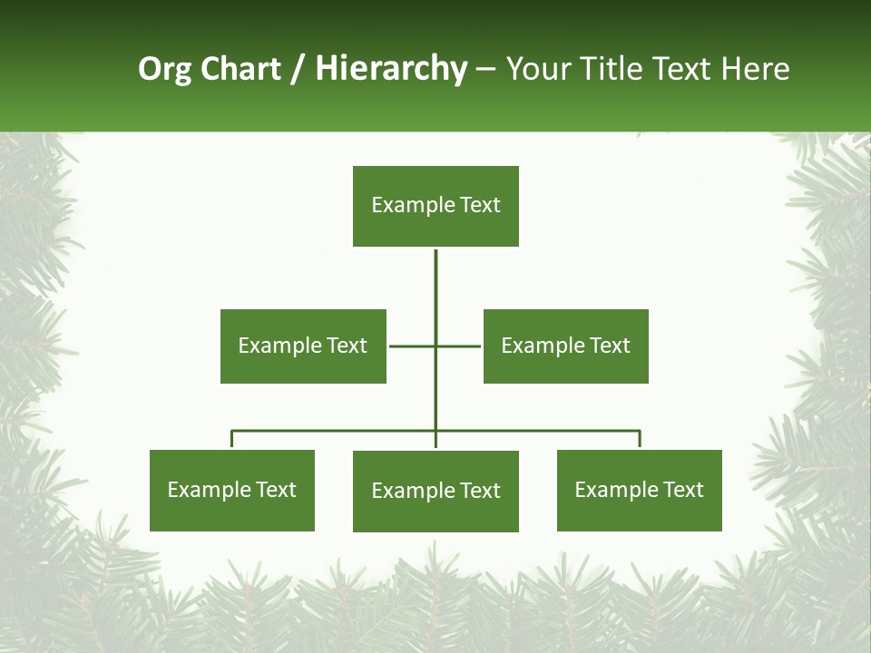 December Flora White PowerPoint Template