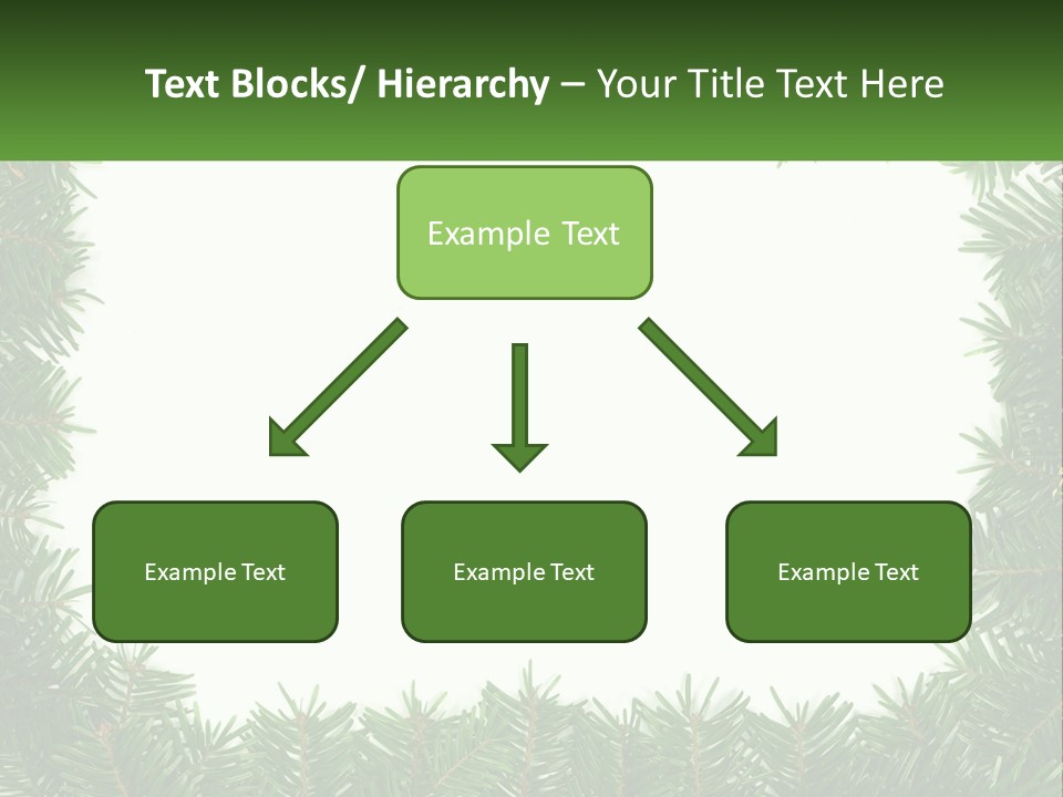 December Flora White PowerPoint Template