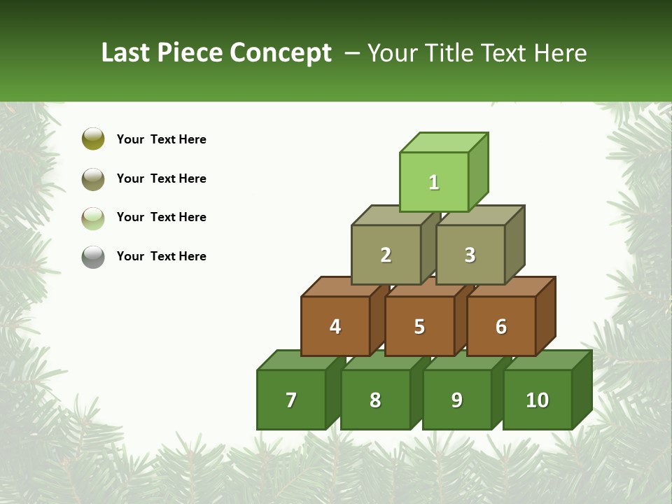 December Flora White PowerPoint Template