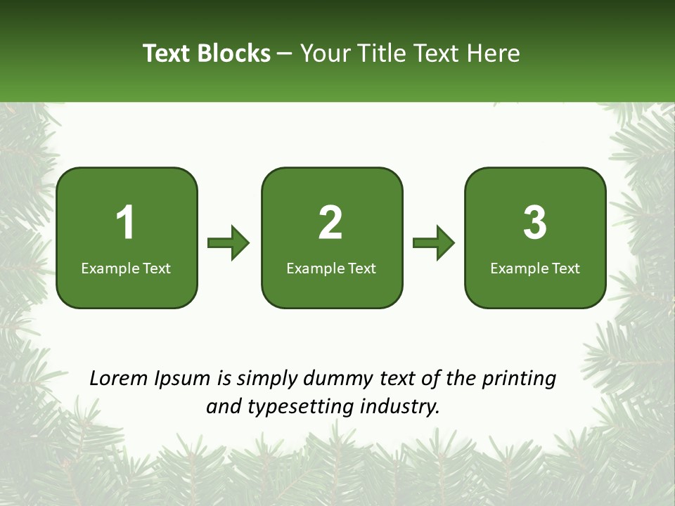 December Flora White PowerPoint Template