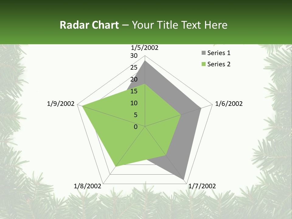 December Flora White PowerPoint Template