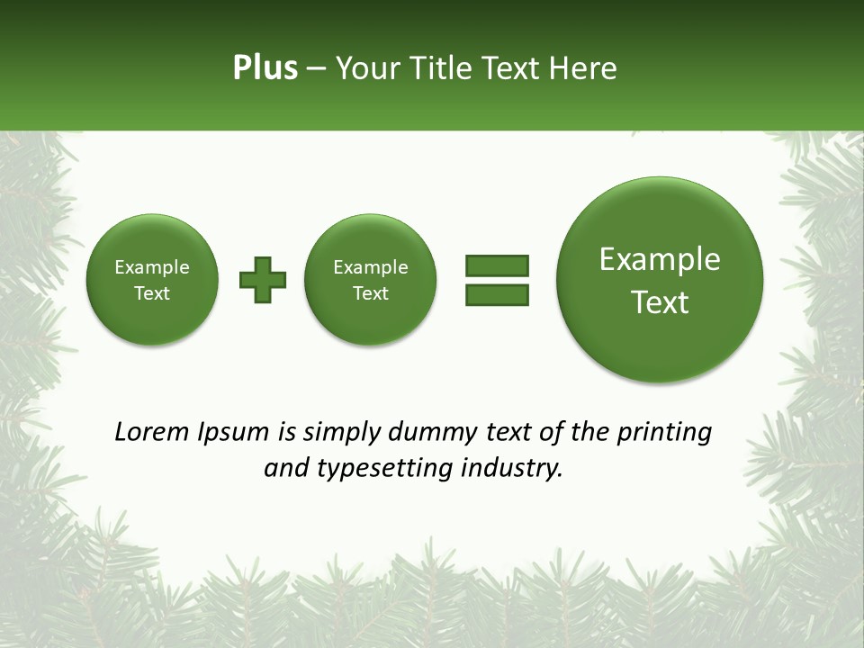 December Flora White PowerPoint Template