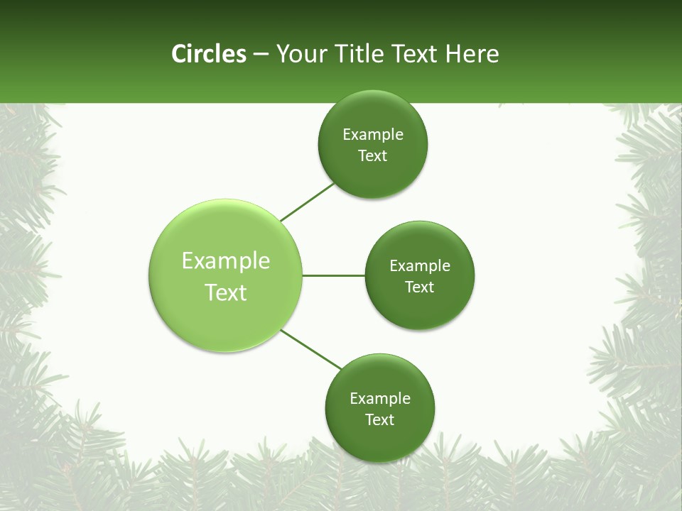 December Flora White PowerPoint Template