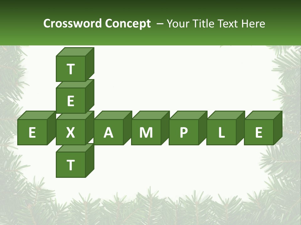 December Flora White PowerPoint Template