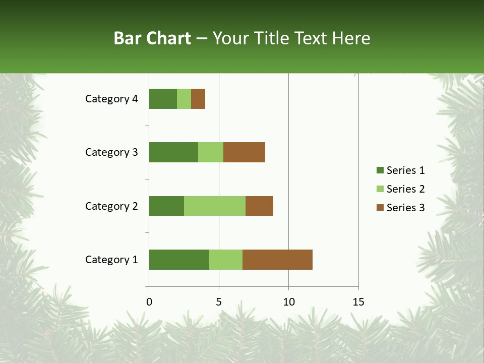 December Flora White PowerPoint Template