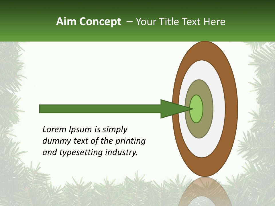 December Flora White PowerPoint Template